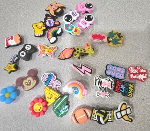 Mixed Characters Shoe Charms 31 Pieces NWOTS
